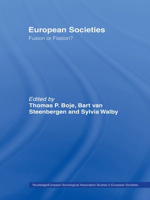cover image of European Societies